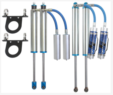 Carli Front & Rear Shock Package with Res Mounts 2.5" Lift 2005 to 2023 Ford F250/F350
