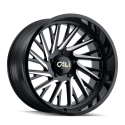 CALI OFF-ROAD PURGE 9114 GLOSS BLACK MILLED 20X12 6-135 -51MM 87.1MM