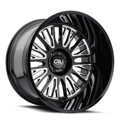 CALI OFF-ROAD VERTEX 9116 BLACK MILLED 24X14 8-170 -76MM 125.2MM