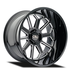 CALI OFF-ROAD AUBURN 9117 GLOSS BLACK MILLED 22X12 8-165.1 -51MM 125.2MM